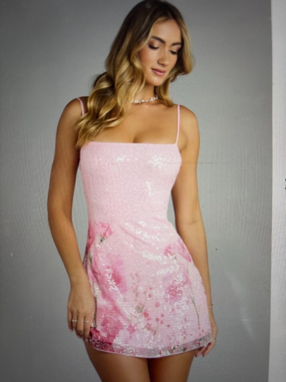 Windsor Garden Glitz Sequin Cutout Mini dress size small